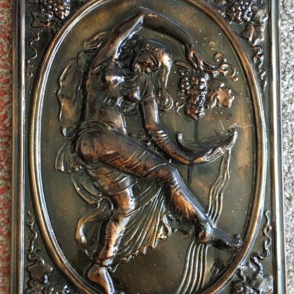 Andrew Herkommer European Antique Repousse Metal Wall Decor Vintage - Picture 6 of 8